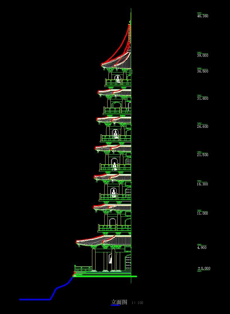 室外园林古建模块|数百种CAD平面树图例|园林节点样图-27