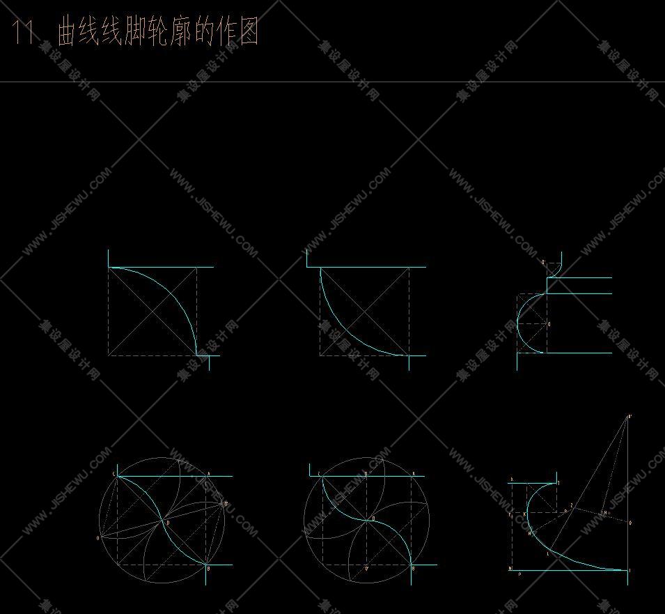 通用节点&标准图集汇编&欧式构件-罗马柱式-欧式线条-22