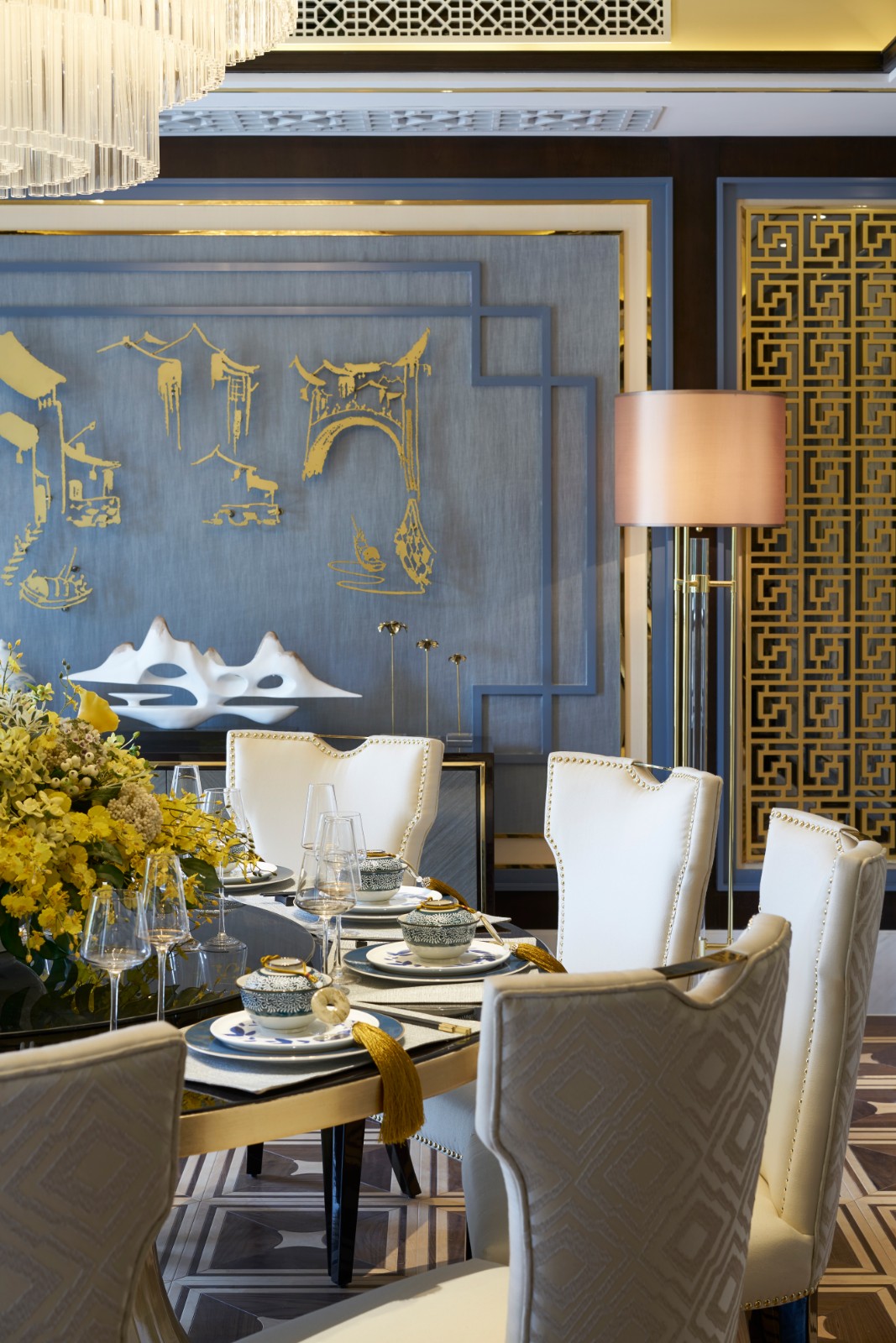 济南绿城百合花园别墅会所样板房|软装方案|施工图纸|-9