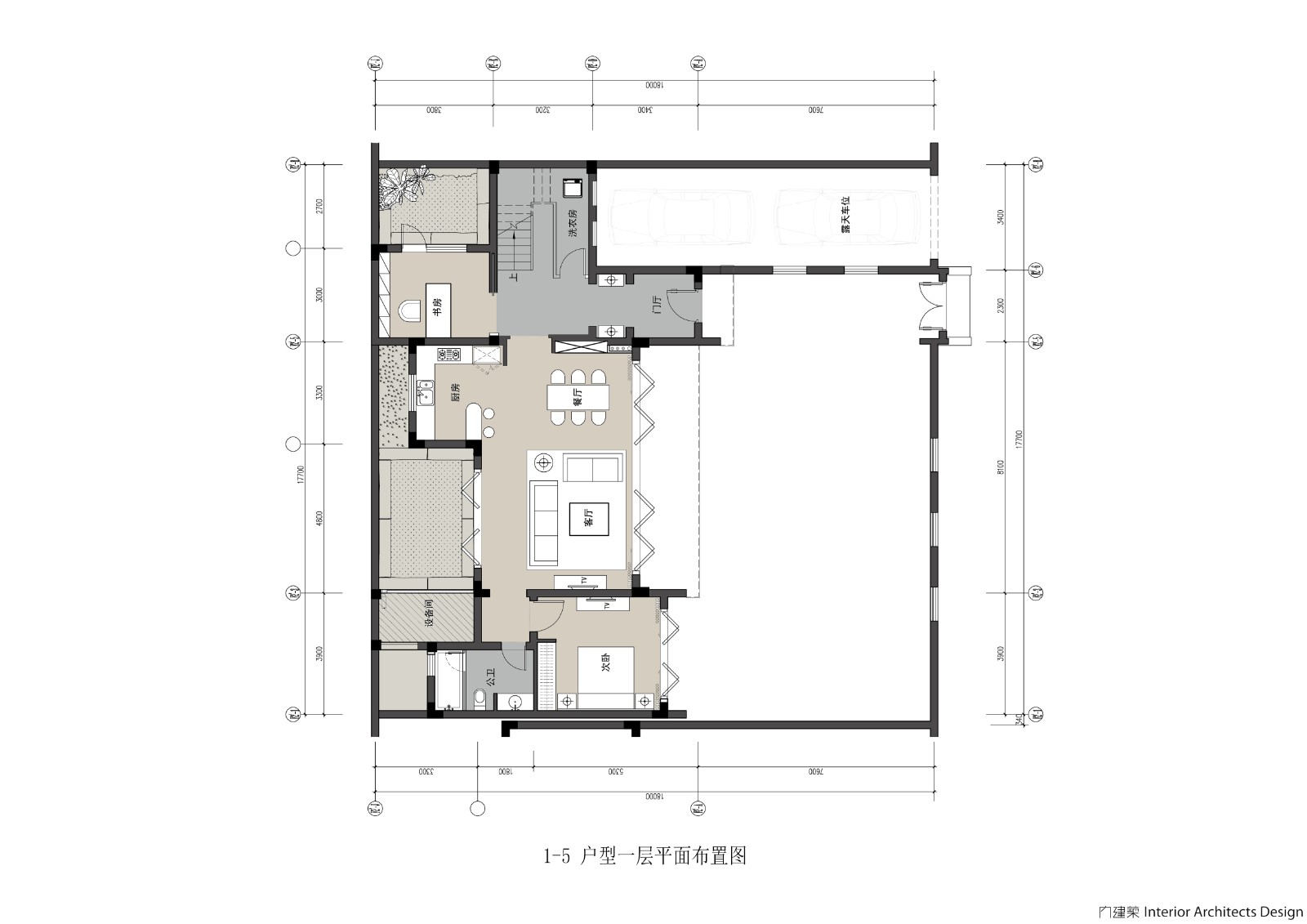 安吉绿城1-6户型|中式风格施工图|考擦图片-51