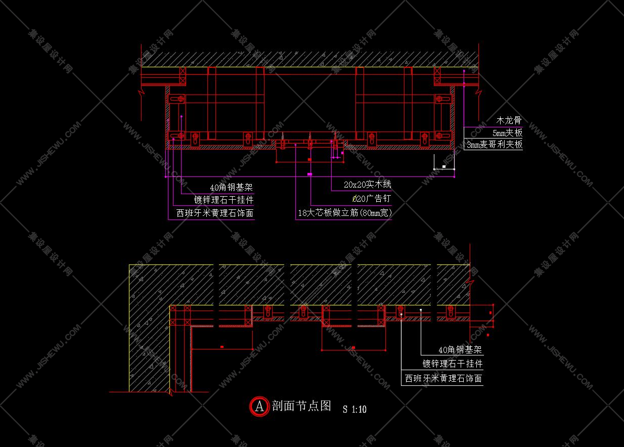 CAD石材节点 收口专用图库-9