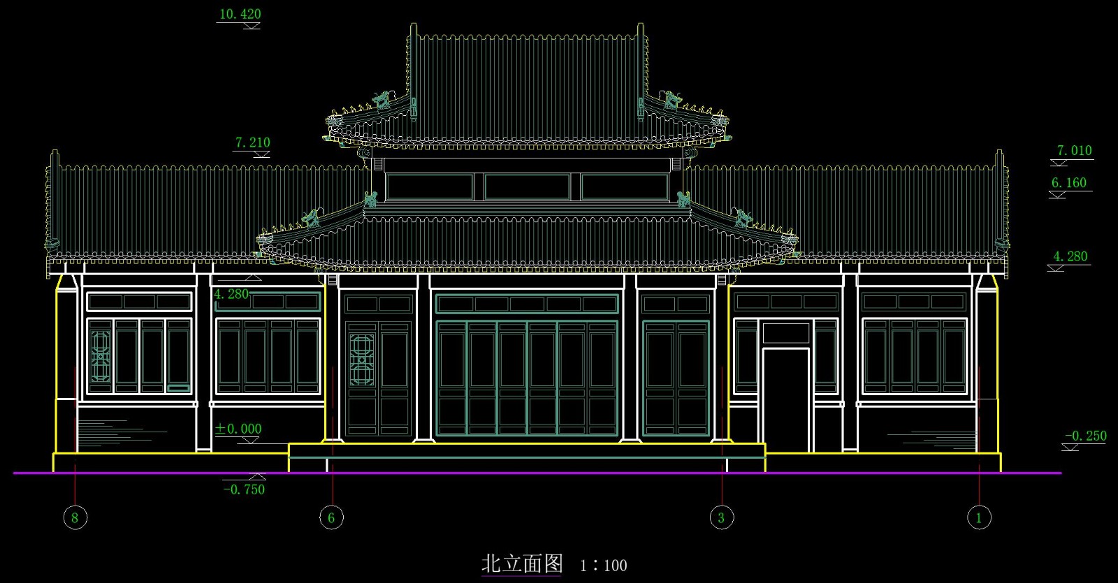 室外园林古建模块|数百种CAD平面树图例|园林节点样图-31